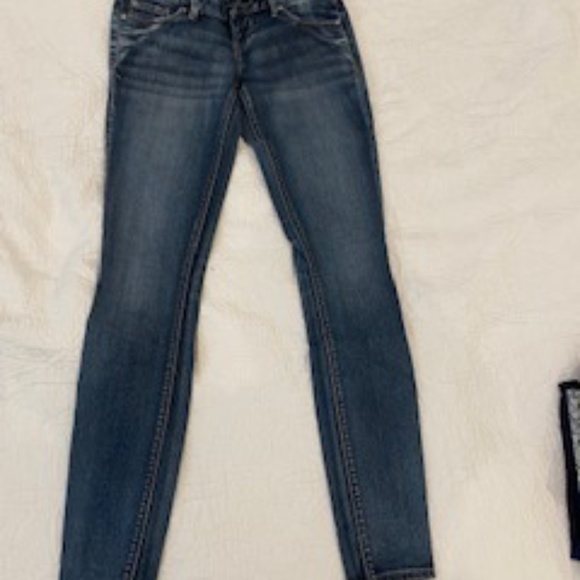 Women's Express Zelda Slim fit ultra low rise skinny jean, size O regular length - Picture 3 of 4